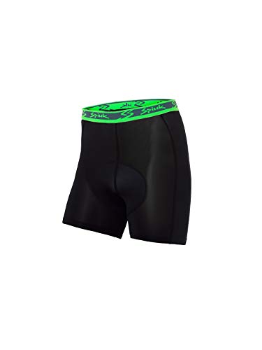 Spiuk Anatomic Briefs Calzoncillos, Hombre, Negro/Verde, L