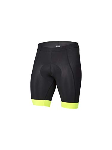 Spiuk Culote Corto S/T Anatomic Hombre Negro/Amarillo Fluor T. L, Talla L