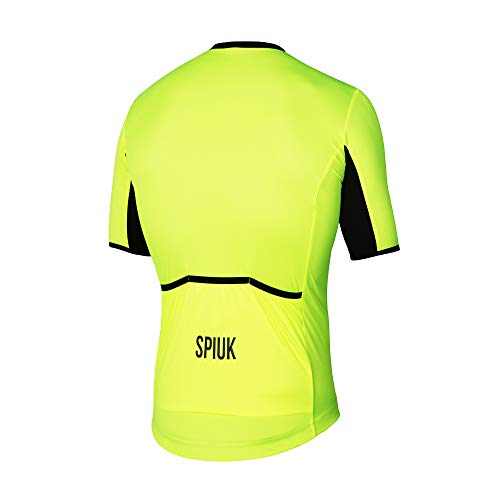 Spiuk Maillot M/C Anatomic Hombre Amarillo Fluor T. XL, Talla