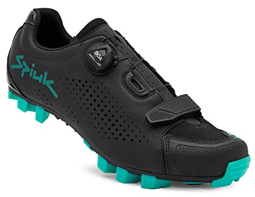 Spiuk Mondie Zapatilla, Adultos Unisex, Negro/Turquesa, T. 38