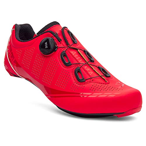 Spiuk Sportline Road Zapatilla Carretera ALDAMA, Adultos Unisex, Rojo Mate, T. 42