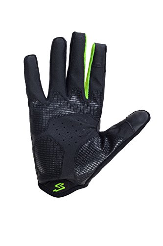 Spiuk XP Country Guantes Largos, Hombre, Negro/Amarillo AV, XS