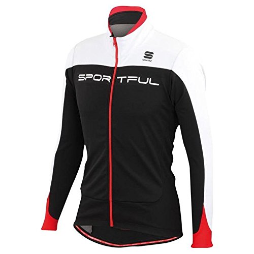 Sportful Flash Softshell chaqueta roja 2015, color negro, tamaño medium