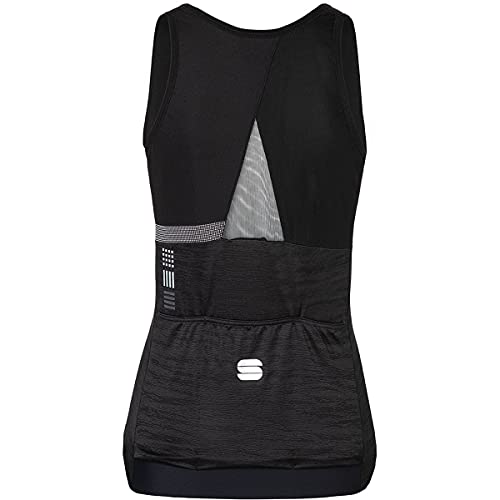 Sportful Giara - Camiseta de ciclismo para mujer, Negro , extra-small