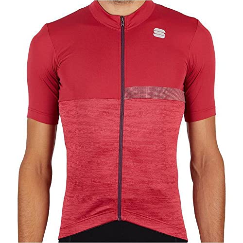 Sportful Giara Jersey – Camiseta de ciclismo para hombre, Red Rumba, small