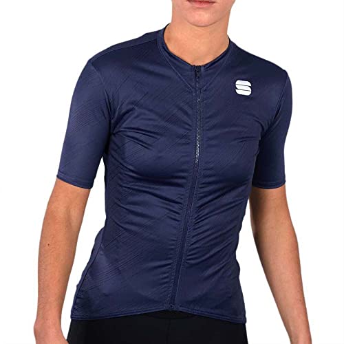 Sportful Maillot de ciclismo para mujer Flare, azul, extra-small