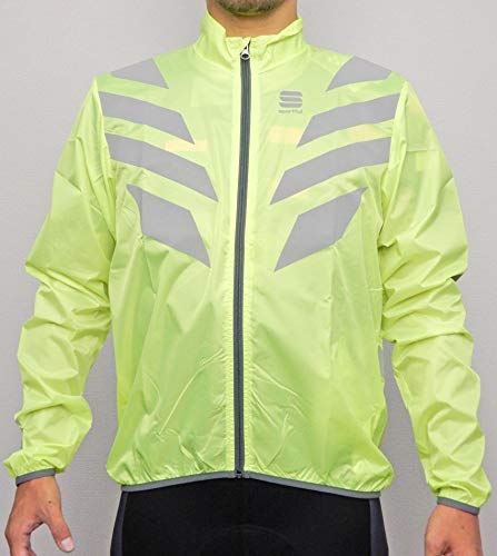 Sportful - Reflex Jacket, Color Amarillo,Plateado, Talla M