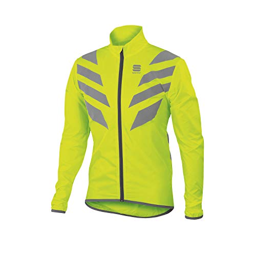 Sportful - Reflex Jacket, Color Amarillo,Plateado, Talla M