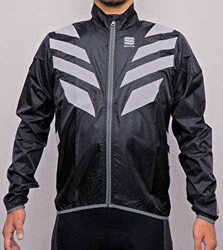 Sportful - Reflex Jacket, Color Negro,Gris,Plateado, Talla M