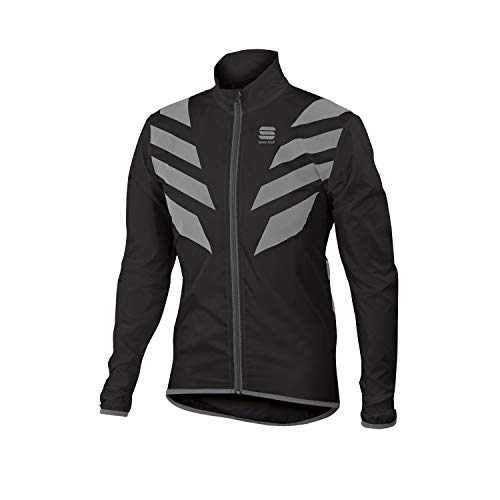 Sportful - Reflex Jacket, Color Negro,Gris,Plateado, Talla M