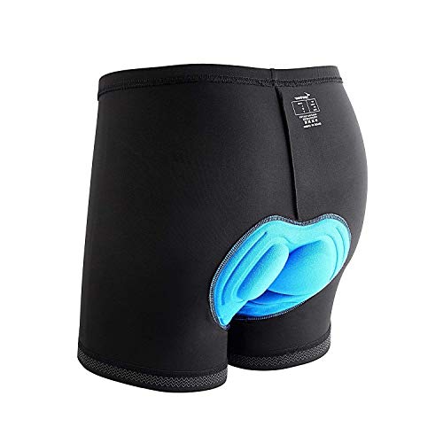 Sportneer Ropa Interior de Ciclismo Acolchada para Hombres Pantalones Cortos Unisex para Ciclistas. Ideal para Ciclismo al Aire Libre, ya Que Son Transpirables y absorbentes (S)