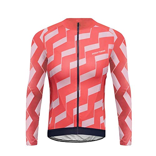 Sports Wear Maillot Ciclismo Hombre, Maillot Bicicleta Hombre, Camiseta Ciclismo con Manga Larga