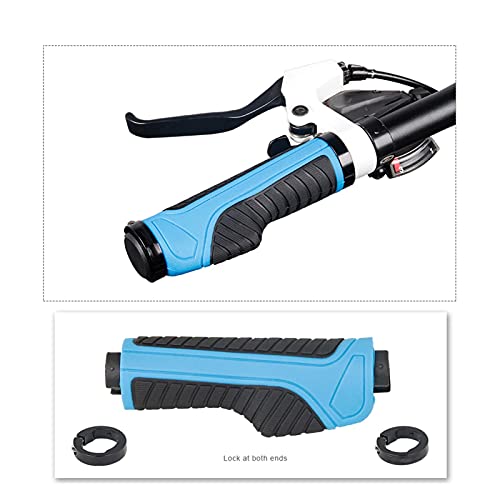 SQATDS Publillas de Bicicletas ERGONÓMICA Barre End FIRT Mojo Ajuste Actuales Actuales Actuales Tomando Titular DE Manilla DE Manilla MTB Ciclismo (Color : Azul, Talla : Grips)