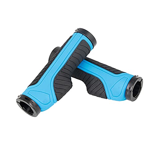 SQATDS Publillas de Bicicletas ERGONÓMICA Barre End FIRT Mojo Ajuste Actuales Actuales Actuales Tomando Titular DE Manilla DE Manilla MTB Ciclismo (Color : Azul, Talla : Grips)