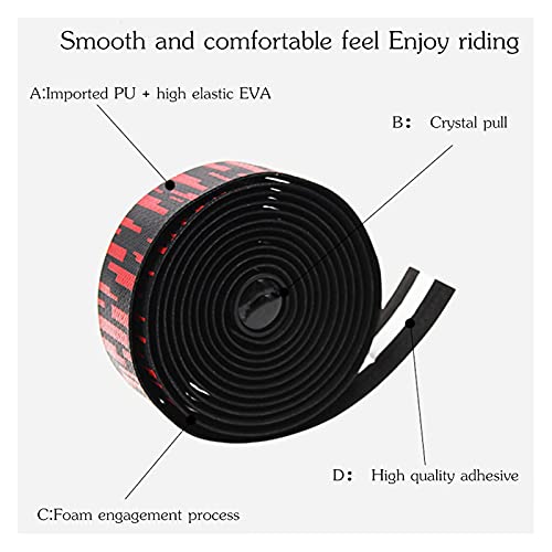 SQATDSBIKE Cinta de Manillar de Bicicleta Cinta de Barra Avanzada con PU + EVA Bike Bike Barra de Ciclismo Cinta Racing Bike Wrap Accesorios de Bicicletas (Color : Bianchi Green)