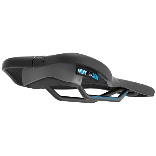 SQlab 612 Ergowave Active S-Tube, 13 cm Sillín, Adultos Unisex, Negro