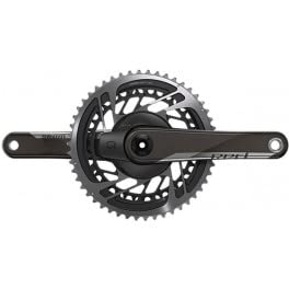 Sram AXS D1 Quarq Dub Powermeter - Pedalier, Unisex, 165 mm, Color Negro