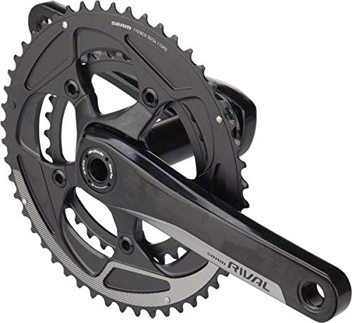 Sram Road 00.6118.250.005 Bielas, 22 BB30, 175 mm, 50 x 34, Negro, Yaw, Multicolor, M