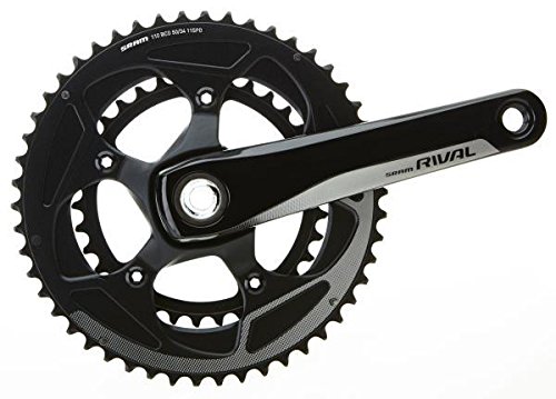 Sram Road Rival 22 GXP 52-36T - Set de biela para Bicicleta (Brazo de 170 mm), Color Negro