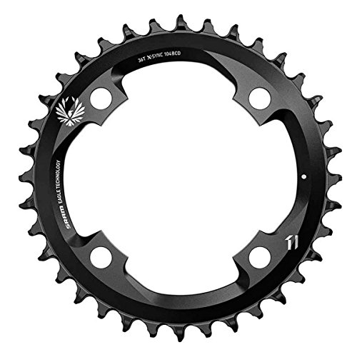 SRAM Uni X-Sync Eagle 36T, LK: 104 mm, de Aluminio, 12 aumentos (estándar y Boost Compatible), 11.6218.033.020 Cadena Hojas, Negro, 30t