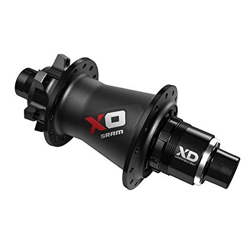 SRAM X.0 de Trasera 32 Agujero Disc 12 x 148 mm (Boost), XD Driver (11 velocidades), 00.2018.006.019 Buje, Negro de Color Rojo, One Size