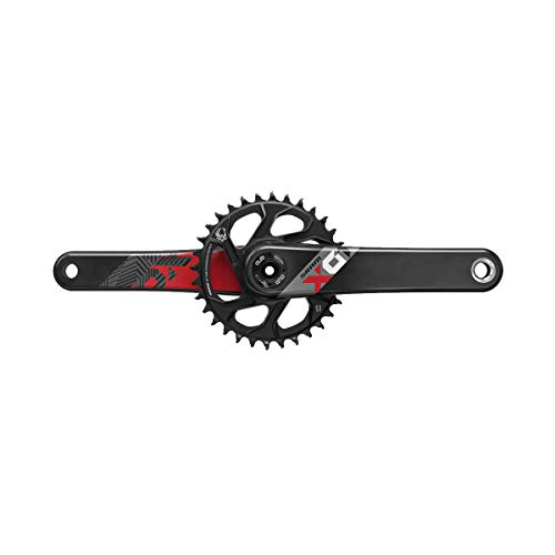 SRAM X01 Eagle Superboost 12S W - Biela para Bicicleta (Montura Directa 32T X-Sync 2, no Incluye cojinetes, 175 mm), Color Negro