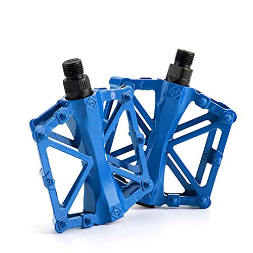 Srup 1 Pieza Pedal de Bicicleta, Pedales de Bicicleta de Aluminio, Plataforma de Pedales de Bicicleta, Accesorios de Bicicleta de Pedal, Pedal Universal de Aleación de Aluminio, Azul