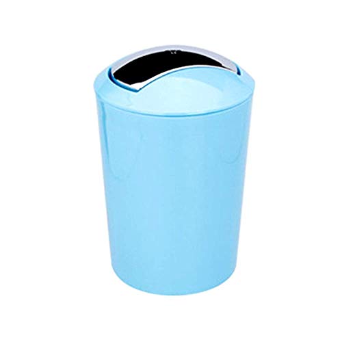 Stainless Steel Trash Can Plastic Small Garbage Container Bin with Lid For Home Office Dorm Kids Room-2 Pack Commercial Slim Trash Can (Color : C9*2 Size : 24 * 24 * 34cm) (C6*2 24 * 24 * 34cm)