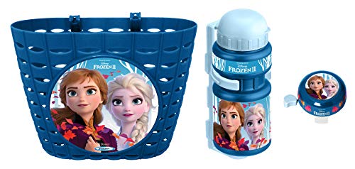 Stamp Combo Frozen II (Basket + Drinking Bottle + Bell), Girls, Azul