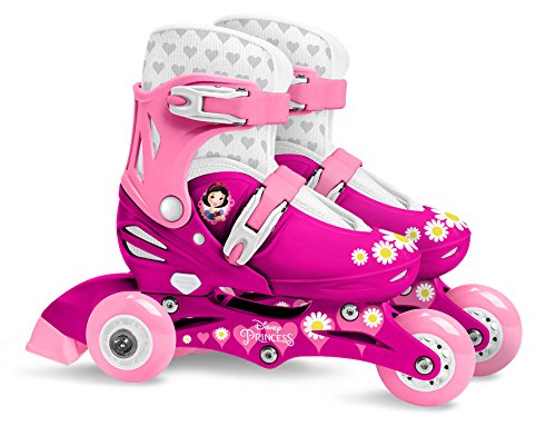 Stamp J100830 Adjustable Two in One 3 Wheels Skate Size 27-30, Rosa, Talla