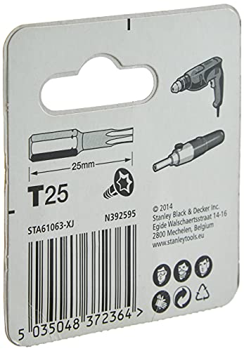 Stanley STA61063-XJ 2 Puntas Torx 25mm T25