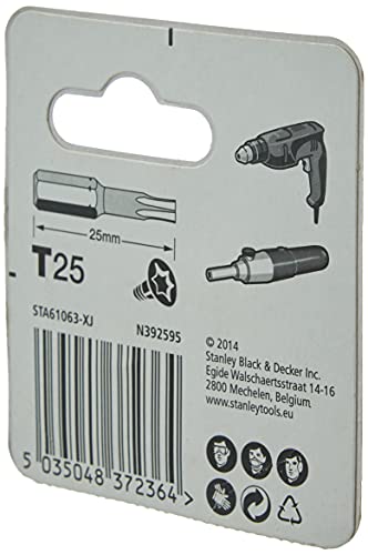 Stanley STA61063-XJ 2 Puntas Torx 25mm T25