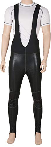 STANTEKS Pantalón largo de ciclismo para invierno, con tirantes y membrana Softshell SR0046