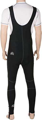 STANTEKS Pantalón largo de ciclismo para invierno, con tirantes y membrana Softshell SR0046