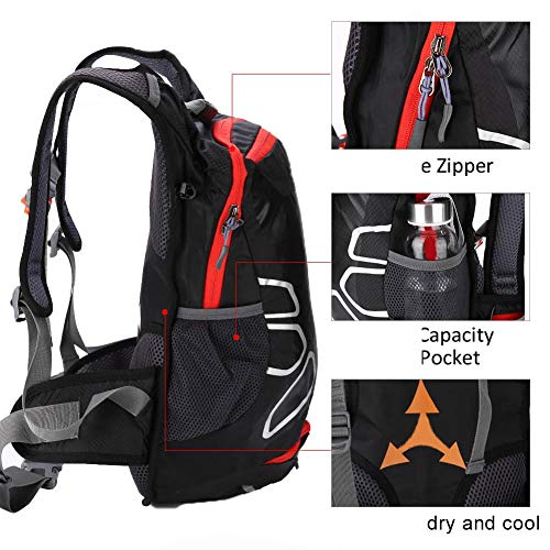 Starbun Mochila al Aire Libre de Bicicletas, Negro Multifuncional Ciclo al Aire Libre Mochila Durable Viaje de Bicicletas Ambos Hombros Bolsa