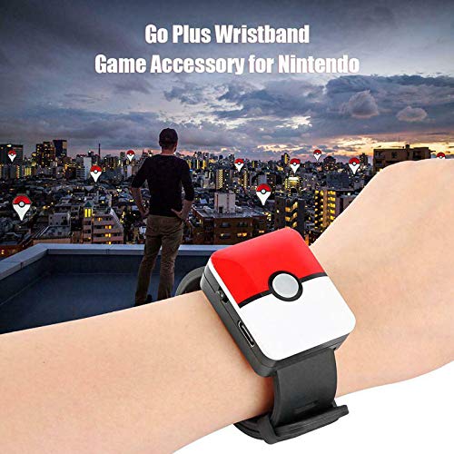 Starmood para Pokemon Go Plus Bluetooth Pulsera Auto Catch Brazalete Juego Smart Accesorios Juguetes - Rojo