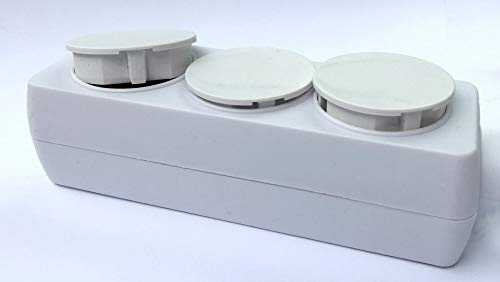 STECKEL - Tapas antipolvo para enchufes (9 unidades), color blanco