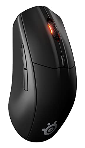 SteelSeries Rival 3 Wireless - Ratón Para Gaming - Batería Con Más De 400 Horas De Duración - Tecnología Dual Inalámbrico a 2.4 GHz y Bluetooth 5.0