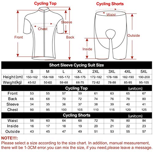 STEPANZU Maillot Ciclismo Hombre Verano Corta Ropa MTB + Pantalones Cortos Transpirable Ropa Ciclismo Conjunto