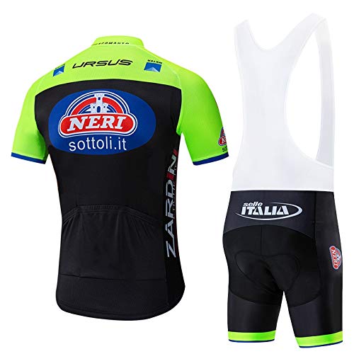 STEPANZU Ropa Ciclismo Verano Hombre Corta Maillot MTB + Pantalones Cortos Transpirable Conjunto Maillot Ciclismo para al Aire Libre Bicicleta Montaña Ropa Hombre