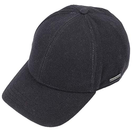 Stetson Gorra de Béisbol con Orejeras Vaby con Cachemira, Hombre - con Visera y Protector de Cuello - con Orejeras - Gorra de Lana otoño/Invierno Azul Oscuro XL (60-61 cm)