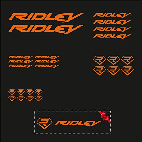 Sticker Mimo Pegatinas compatibles con Ridley Kit 1 Accesorios para Bici MTB Tuning, Calcomanías Bicicleta Passion Bike (Plata)