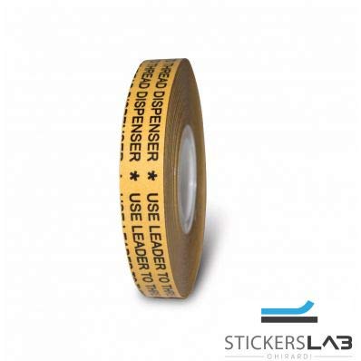 Stickerslab Ghirardi T-923R - Cinta adhesiva de doble cara (ATG System) de bajo espesor, 0,05 mm, 1 rollo: 19 mm x 33 m
