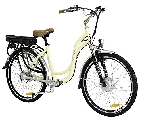 STRADA - La bicicleta eléctrica urbana sin cadena - Motor 250W 8Fun - Batería Panasonic 36V con selector de potencia - Freno V-Brake Promax - Transmisión del eje cardán