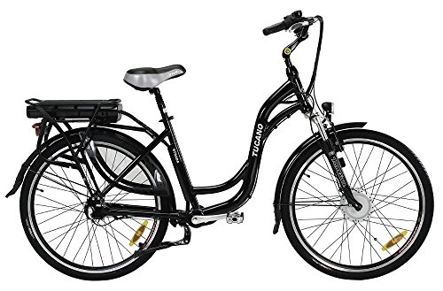 STRADA - La bicicleta eléctrica urbana sin cadena - Motor 250W 8Fun - Batería Panasonic 36V con selector de potencia - Freno V-Brake Promax - Transmisión del eje cardán