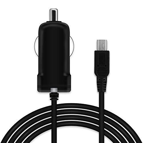 subtel® Cargador de Coche 1.1m 1A / 1000mA Compatible con TAHUNA Teasi One4, One3, One 2, One Classic, Core, Pro Pulse, 5V Mini USB Cable de Carga