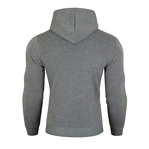 Sudadera Capucha Hombres Slim Fit Color Contraste Empalme Sudadera Hombres Outdoor Montañismo Entrenamiento Físico Suéter Capucha Hombres Moda Casual All-Match Pullover Hombres C-B03 L