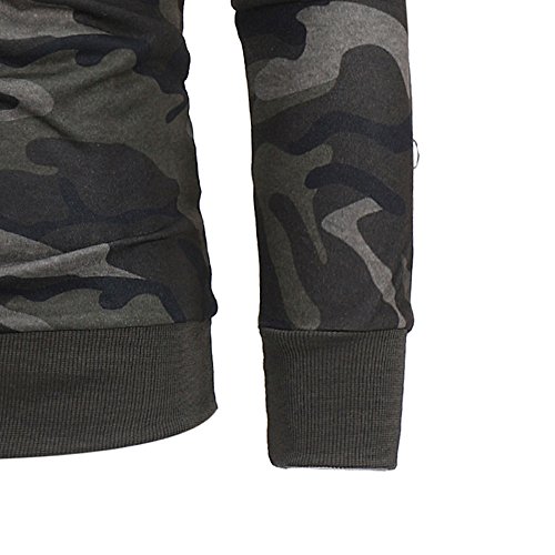 Sudaderas con Capucha para Hombre Camuflaje Jersey Ciclismo Suéter Manga Larga Hombre Ropa de Deporte Hoodie Chándal con Cordón Hombre riou