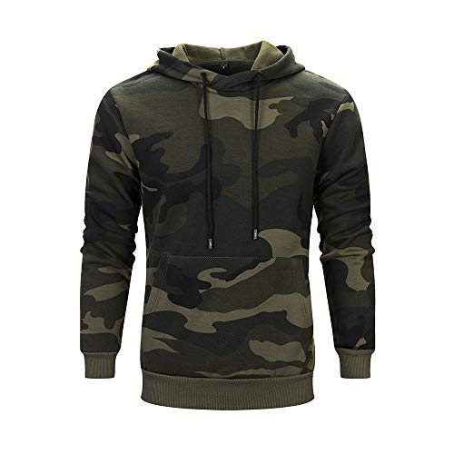 Sudaderas con Capucha para Hombre Camuflaje Jersey Ciclismo Suéter Manga Larga Hombre Ropa de Deporte Hoodie Chándal con Cordón Hombre riou