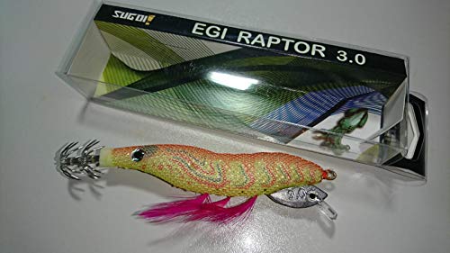 Sugoi Totanara EGI Raptor Talla 3.0 Color R06 Glow Fluorescente